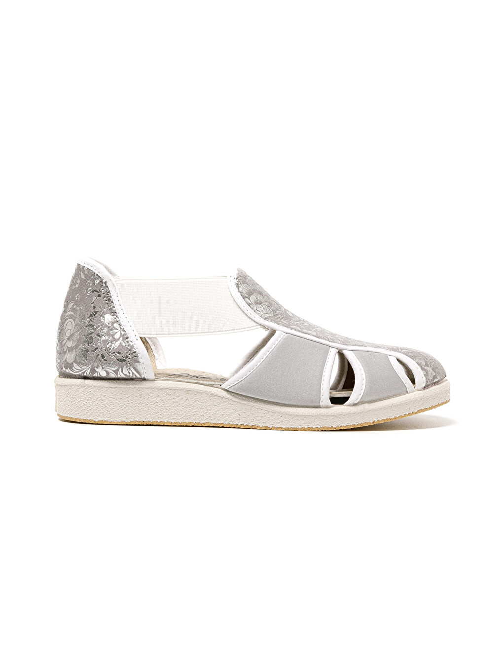 Gri Kadın Sandalet 169 STRETCH WOMEN'S FOOTWEAR Silver