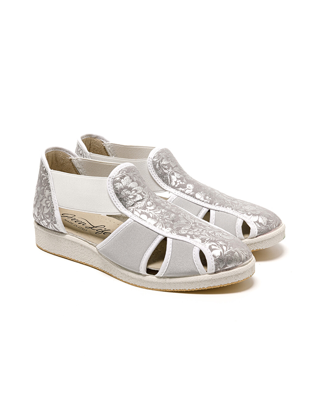 Gri Kadın Sandalet 169 STRETCH WOMEN'S FOOTWEAR Silver-2