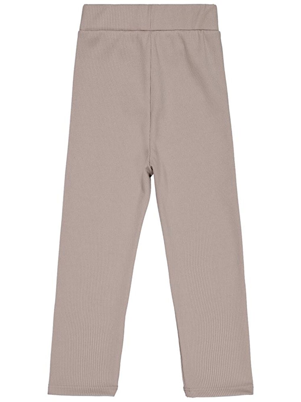 Girls Düz 6-9 Yaş Tayt - Bej 6-7 Yaş-3