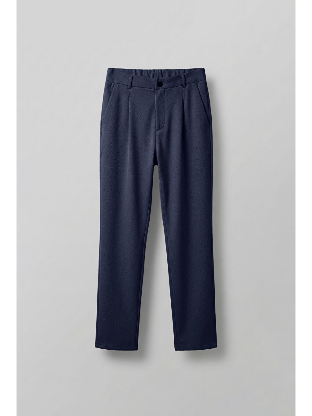 Baggy Fit Beli Lastikli Rahat Erkek Pantolon Lacivert