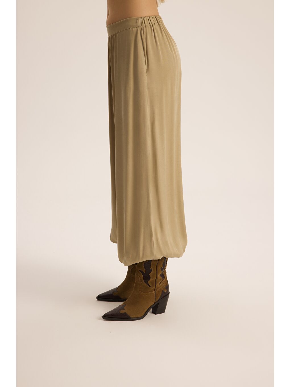 Aria Bej Şalvar Pantolon-3
