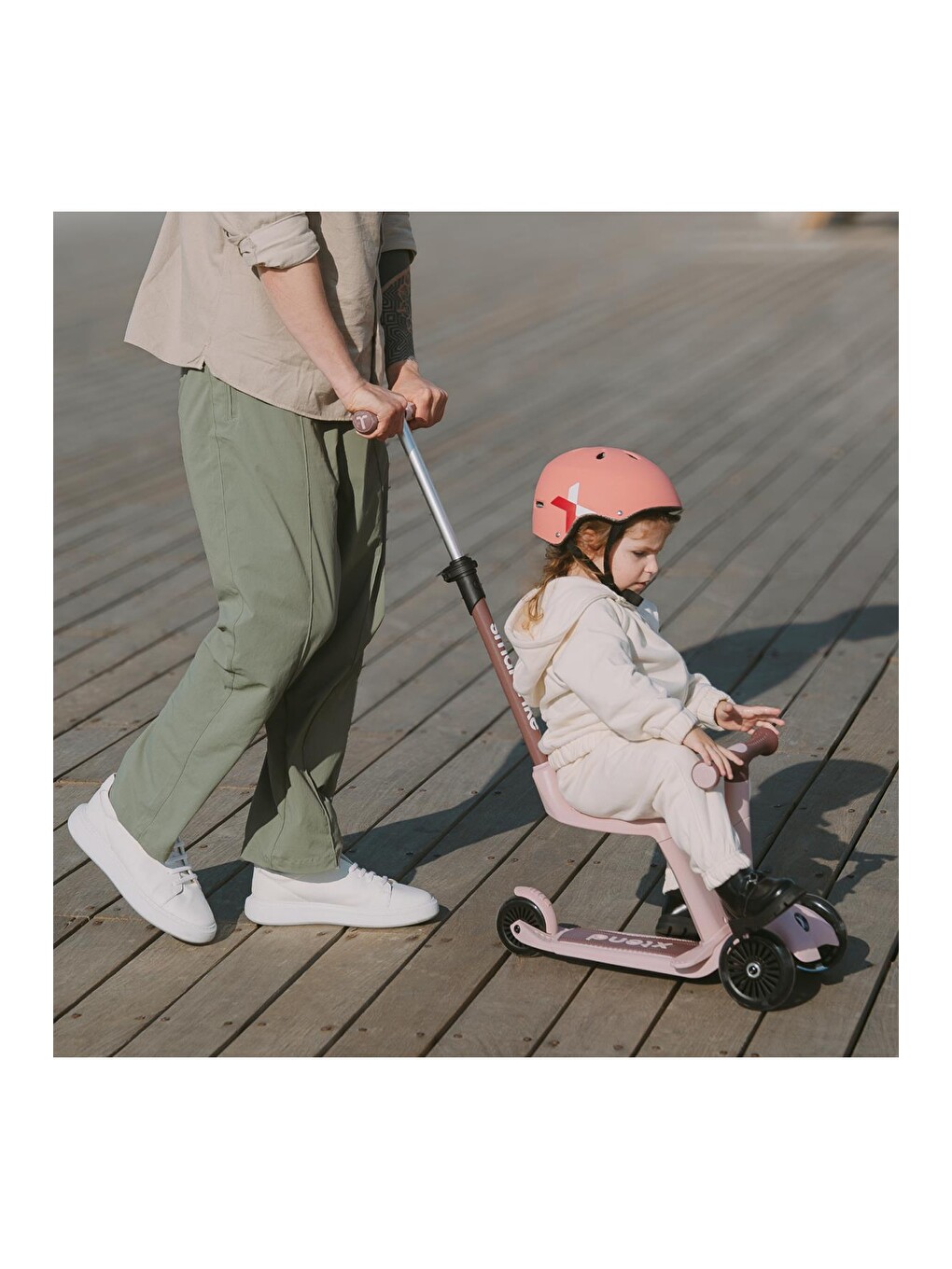 Xtend Mini-ride 4 Aşamalı Büyüyen Oturaklı Scooter – 1-9 Yaş Katlanabilir Led Tekerlekli-5