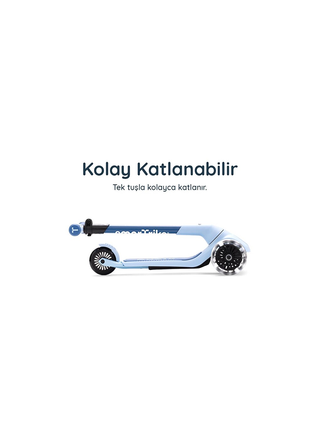 Xtend Mini-ride 4 Aşamalı Büyüyen Oturaklı Scooter – 1-9 Yaş Katlanabilir Led Tekerlekli-3