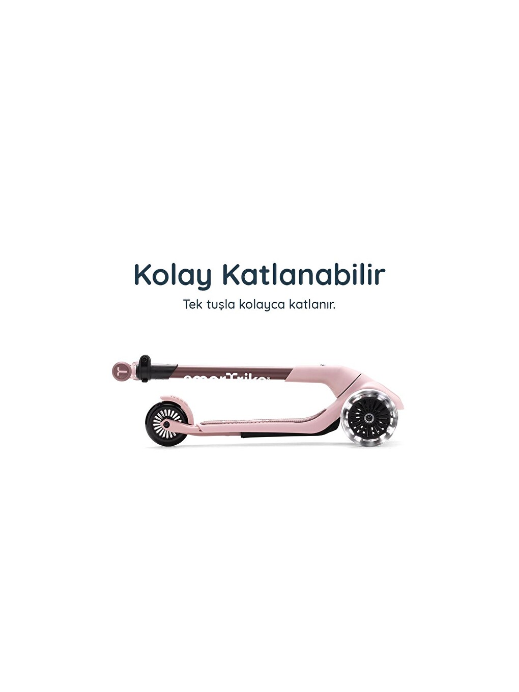 Xtend Mini-ride 4 Aşamalı Büyüyen Oturaklı Scooter – 1-9 Yaş Katlanabilir Led Tekerlekli-3