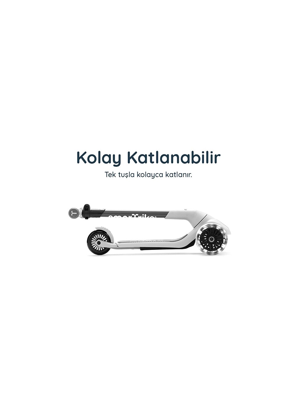 Xtend Mini-ride 4 Aşamalı Büyüyen Oturaklı Scooter – 1-9 Yaş Katlanabilir Led Tekerlekli-3