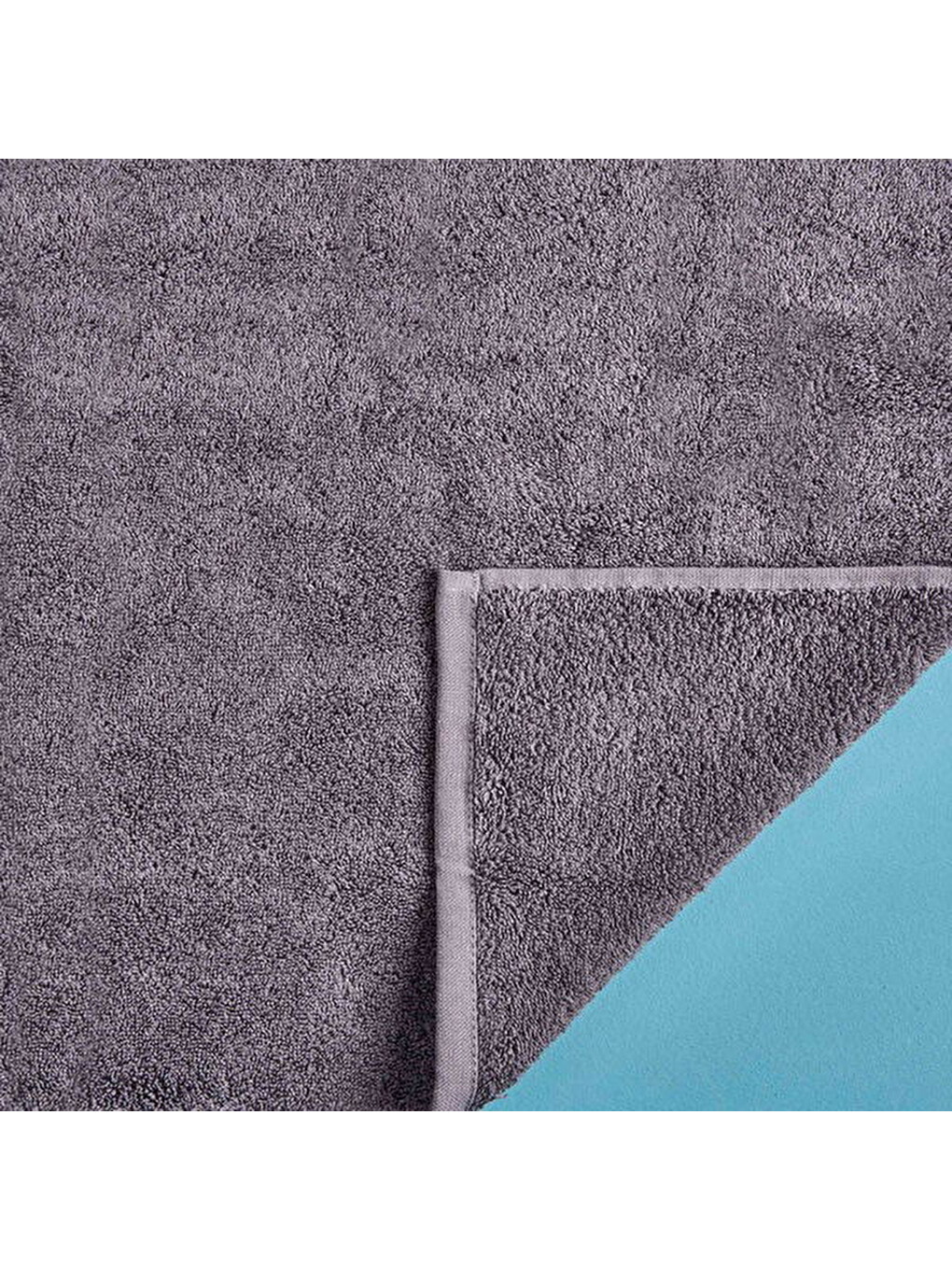 Soft Fırfırlı Yüz Havlusu - Antrasit - 50x90 cm-6