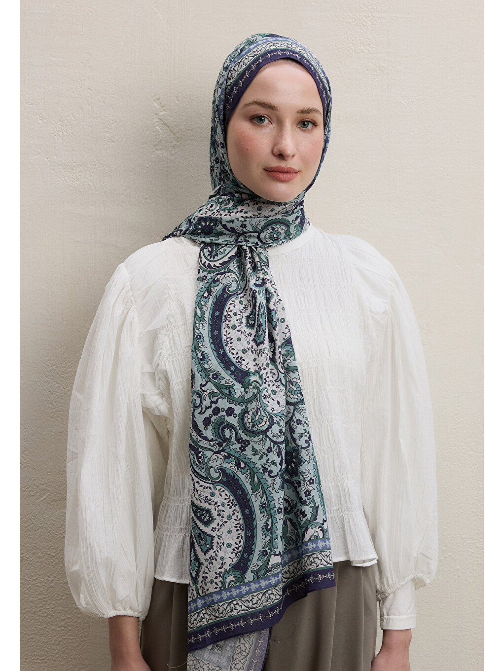 Lila Elegant Desen Şal Lavanta