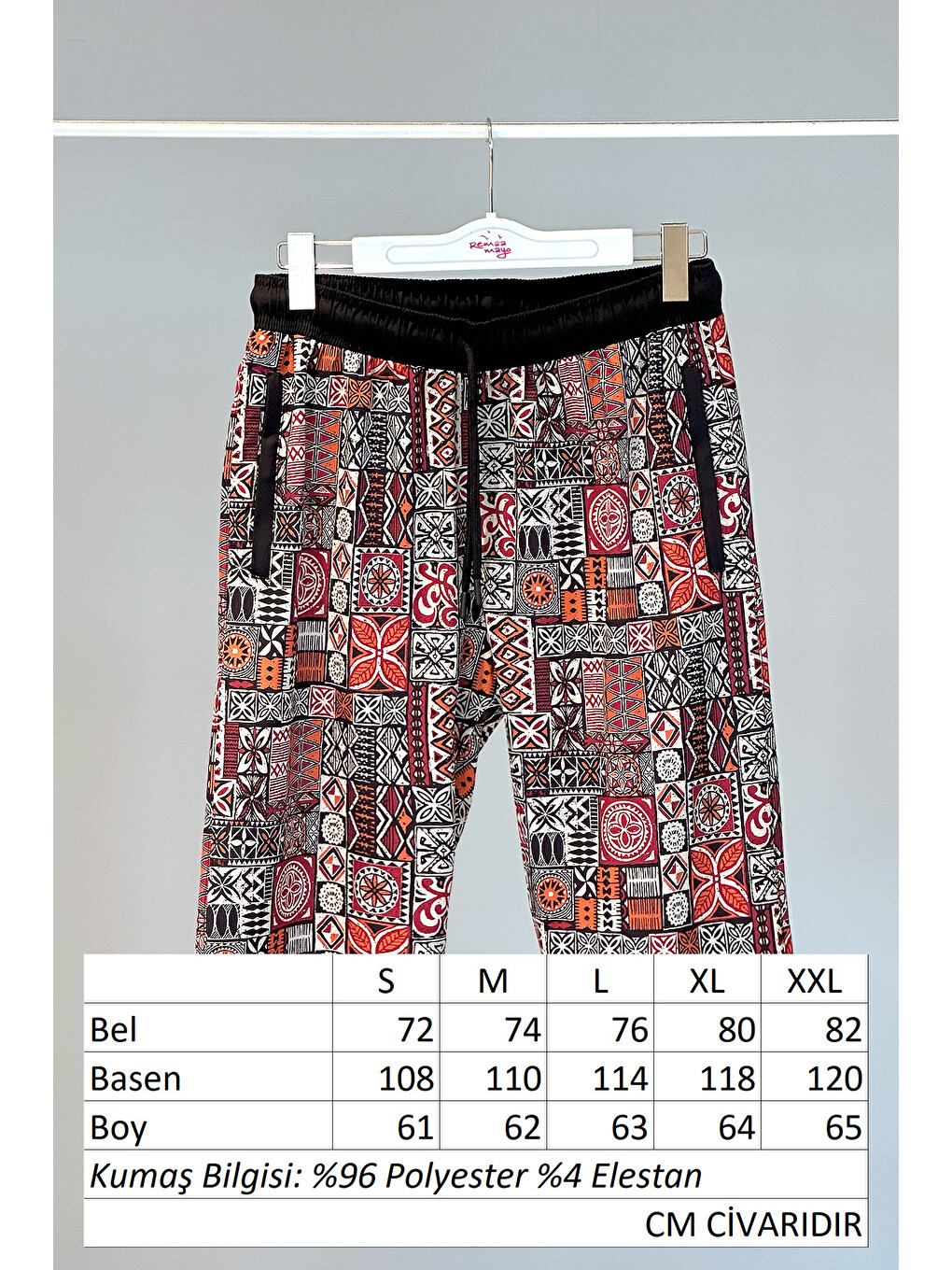 Siyah Desenli Erkek Şort Kapri  RKS-05-9