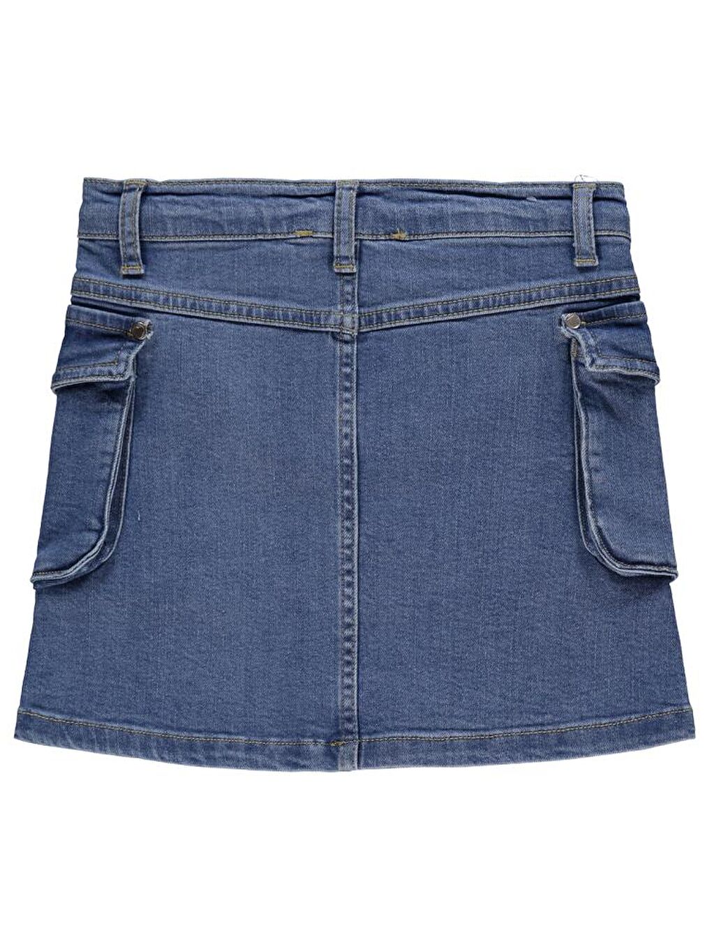 Mavi Girls Kargo Cepli 6-9 Yaş Etek-2