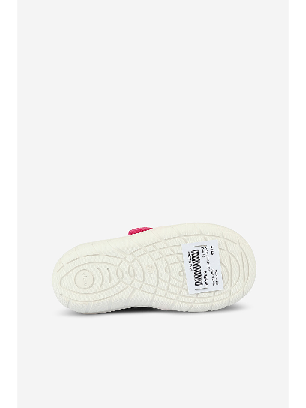 Anka Basic Kız Çocuk Okul Öncesi Fuşya Sneaker-3