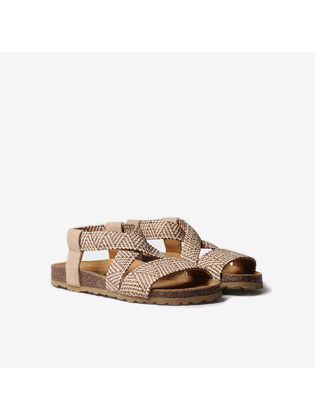 Bej Kadın Sandalet Getxo Bıo Sandal Wıth Elastıc Straps Beige-1
