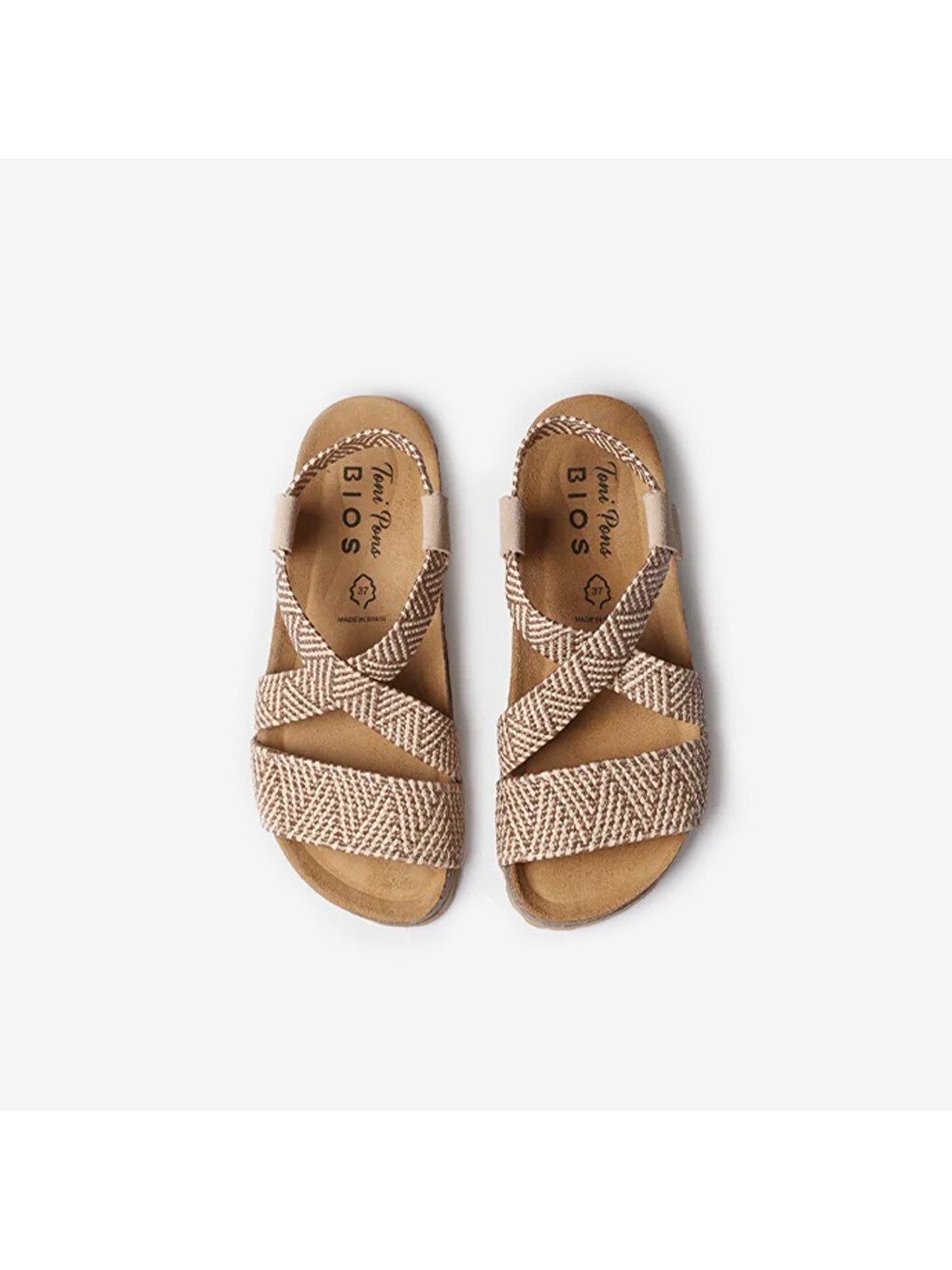Bej Kadın Sandalet Getxo Bıo Sandal Wıth Elastıc Straps Beige-2