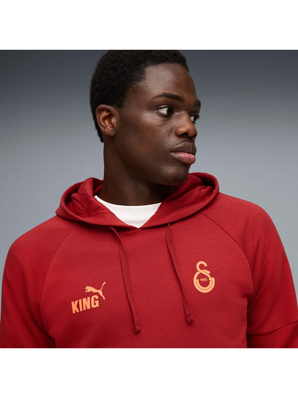 Kırmızı GALATASARAY KING Erkek Kapüşonlu SWEATSHIRT-4
