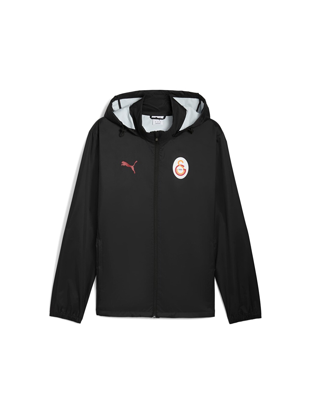Siyah GALATASARAY Erkek Fermuarlı Sweatshirt