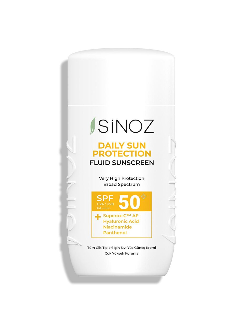 Sinoz Şeffaf Spf50 Günlük Kullanım Sıvı Yüz Güneş Kremi - Yeni Nesil Güneş Filtreleri Ile Hibrit Formül 50m - 6