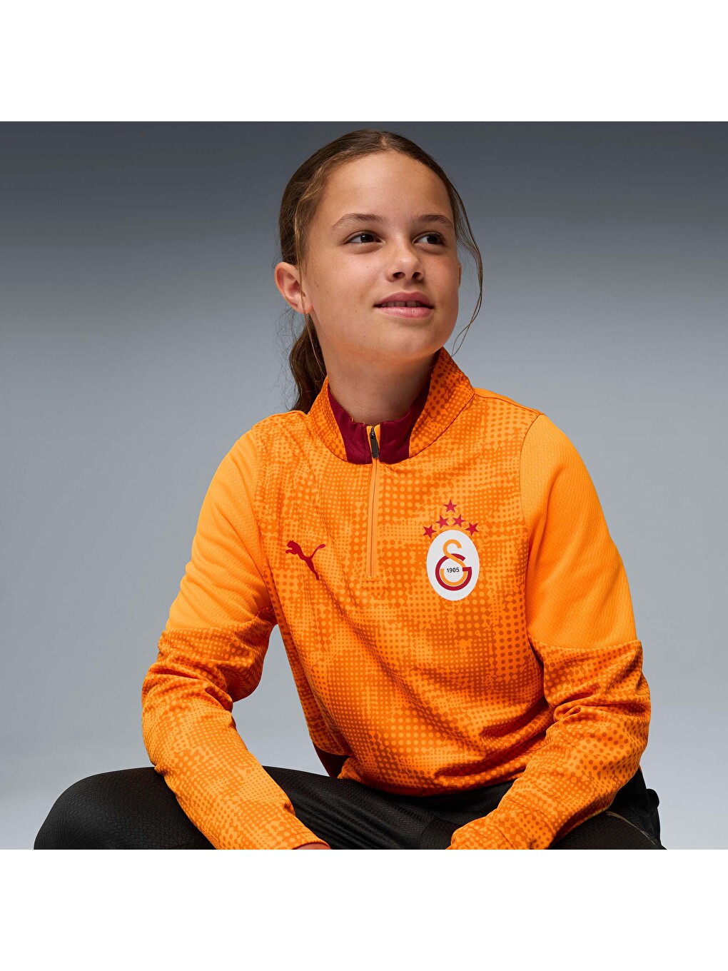 Turuncu GALATASARAY Genç Antrenman Sweatshirt-3