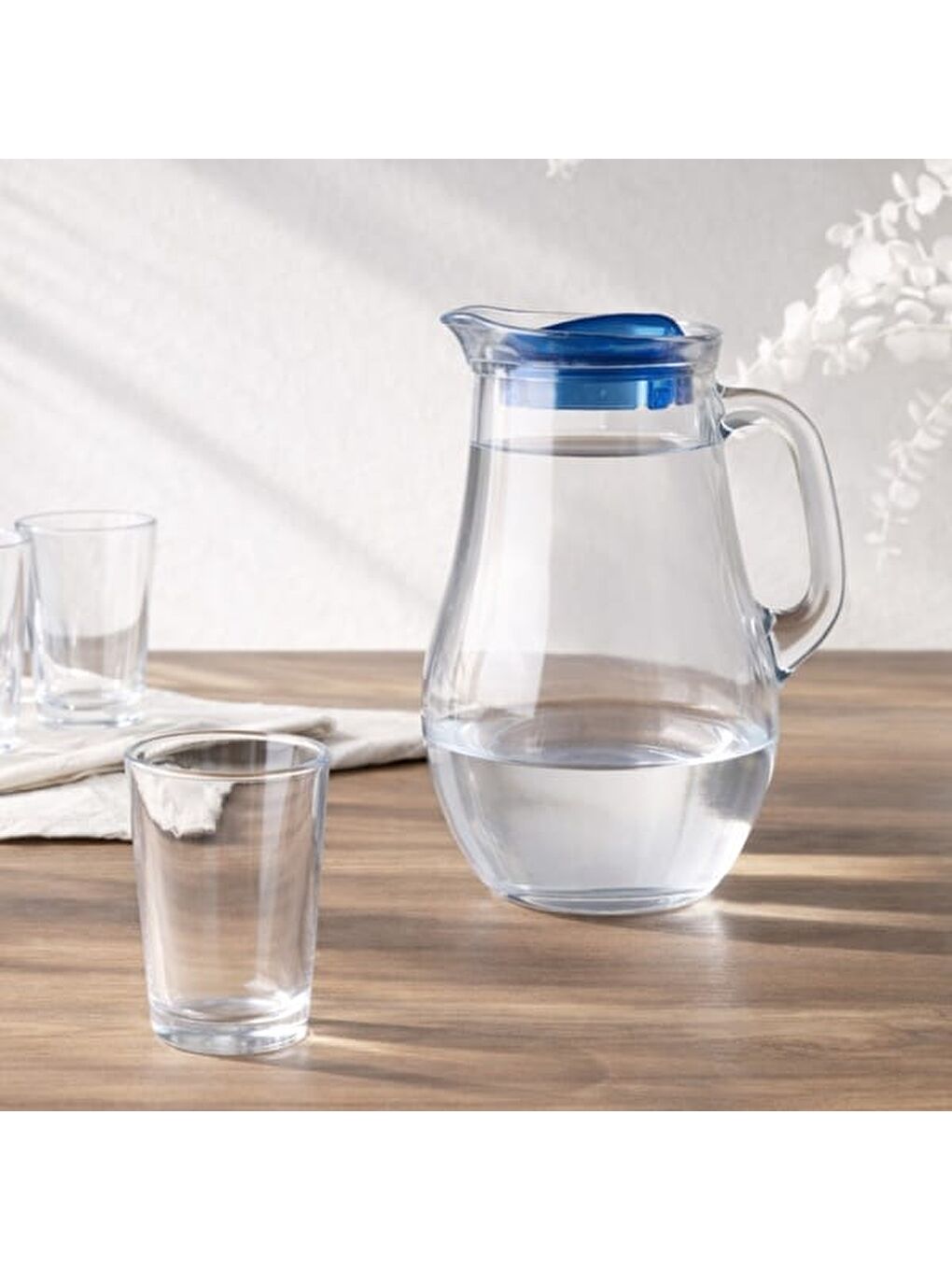 Bistro Su Seti - Şeffaf / Mavi - 1850 ml-7