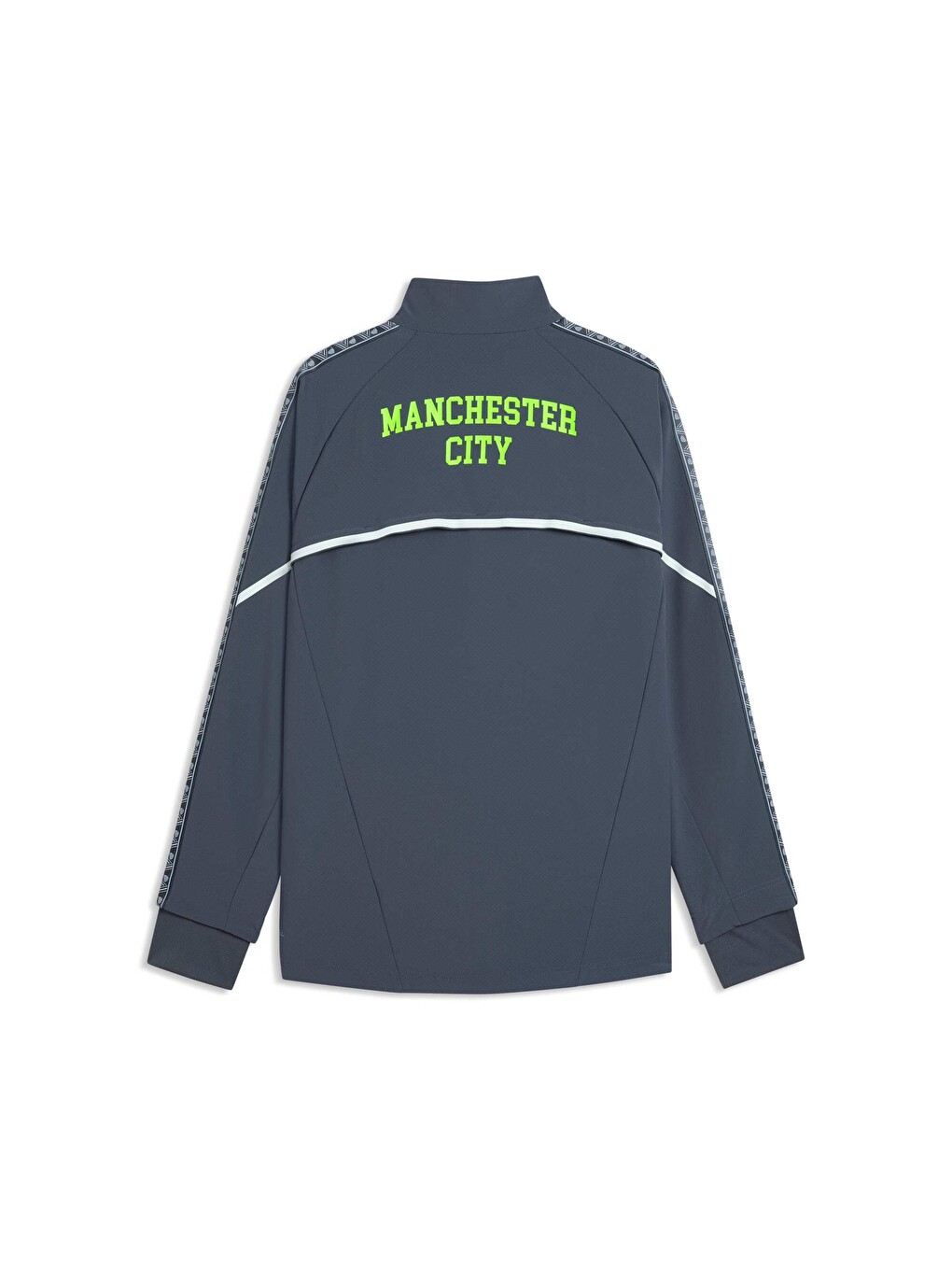 Gri Manchester CITY KING ULTIMATE Anthem Erkek Fermuarlı Sweatshirt-5