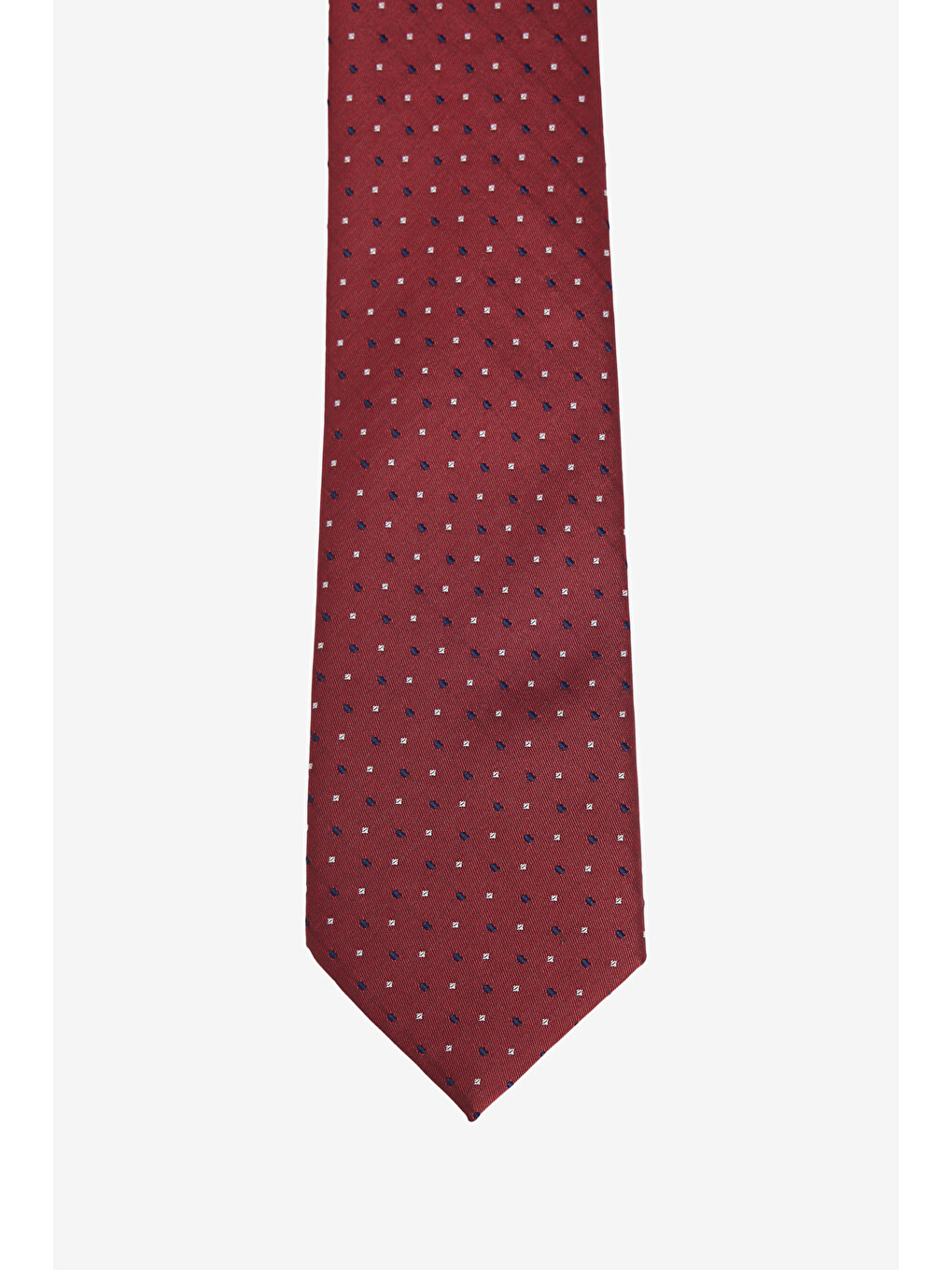 Erkek Bordo-Gri Desenli Kravat-1