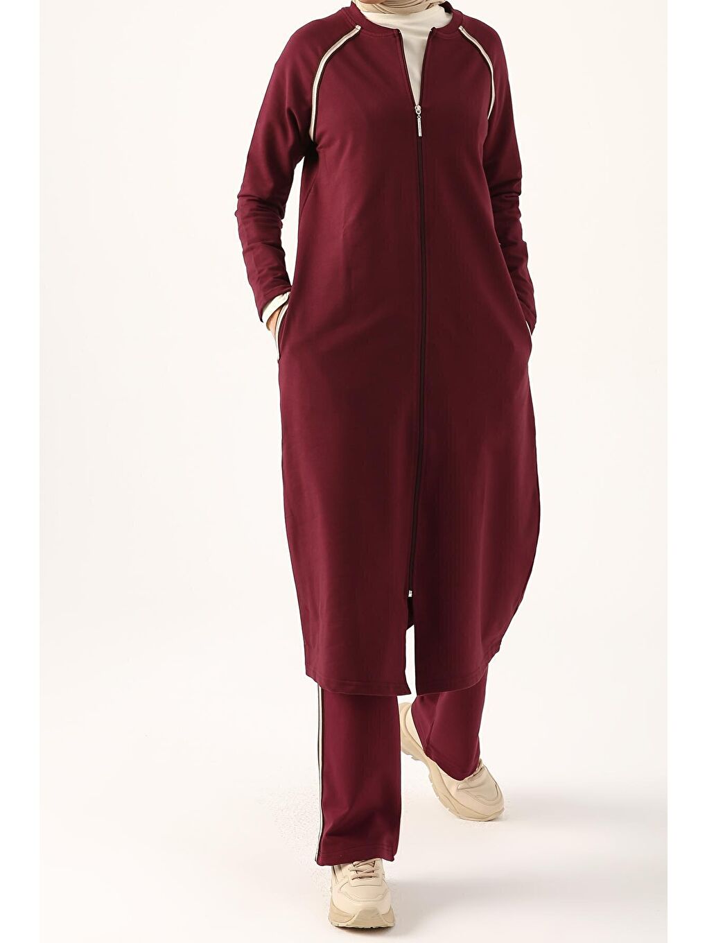 Pembe Gül Kurusu Reglan Kol Eşofman Takımı