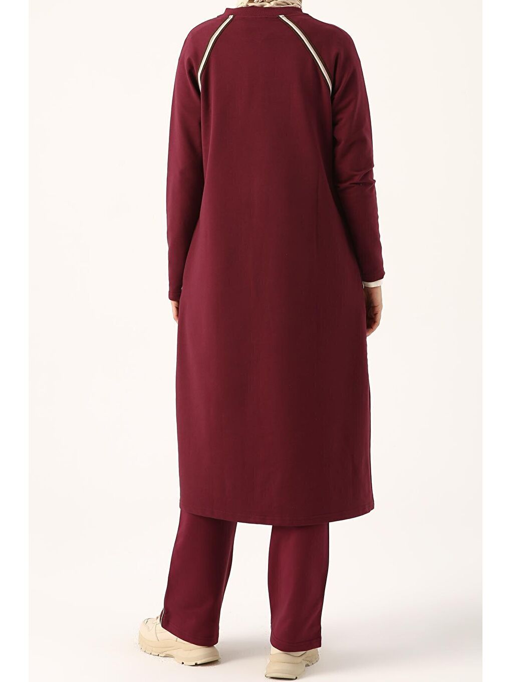 Pembe Gül Kurusu Reglan Kol Eşofman Takımı-4