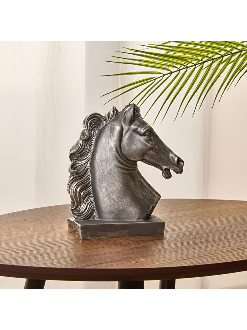 Gri Deco Horse Dekor - Gümüş - 20 cm