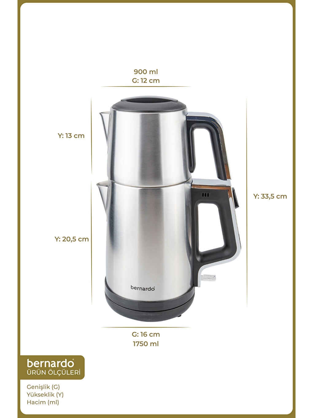 Riva Çelik Çay Makinesi İnox-1