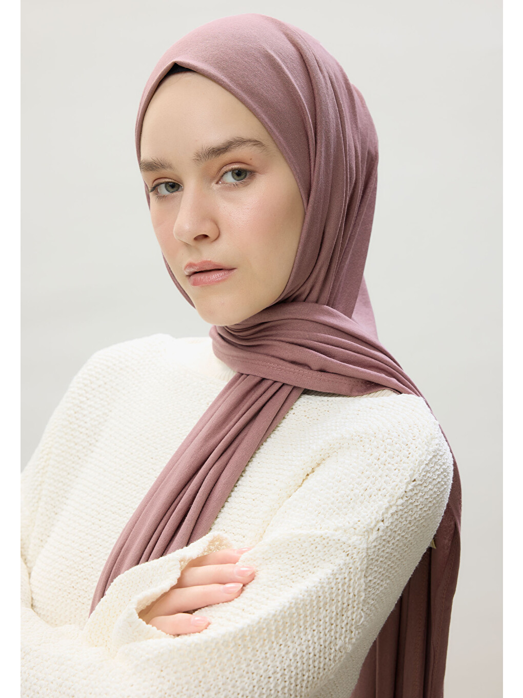Pembe Penye Şal Gül Kurusu-1