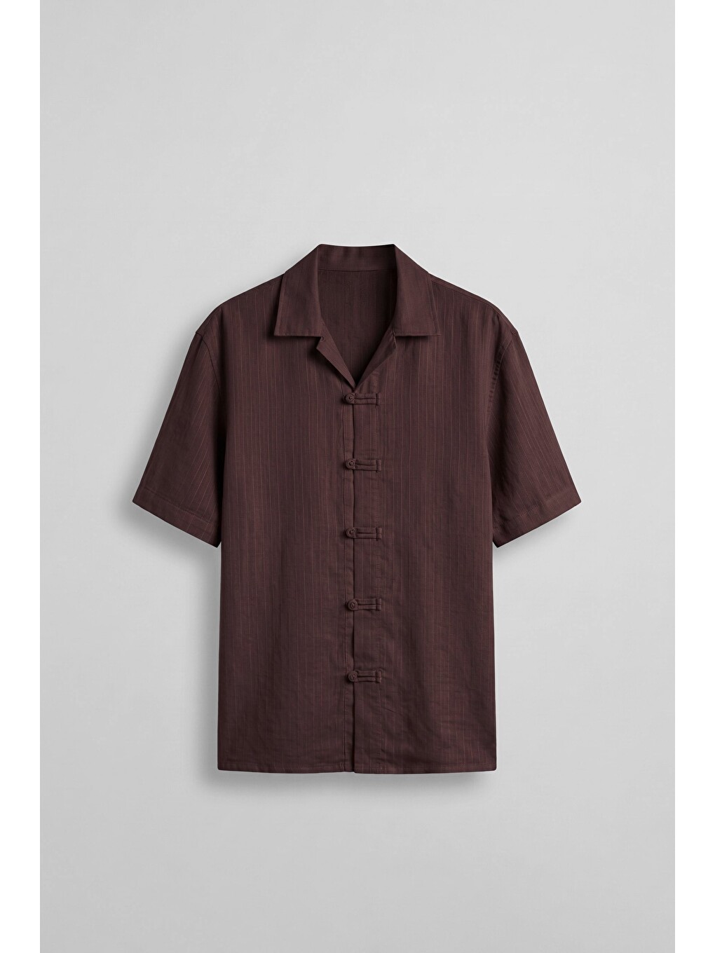 Erkek Boxy Fit Lyocell Kumaş Kimono Gömlek Bordo