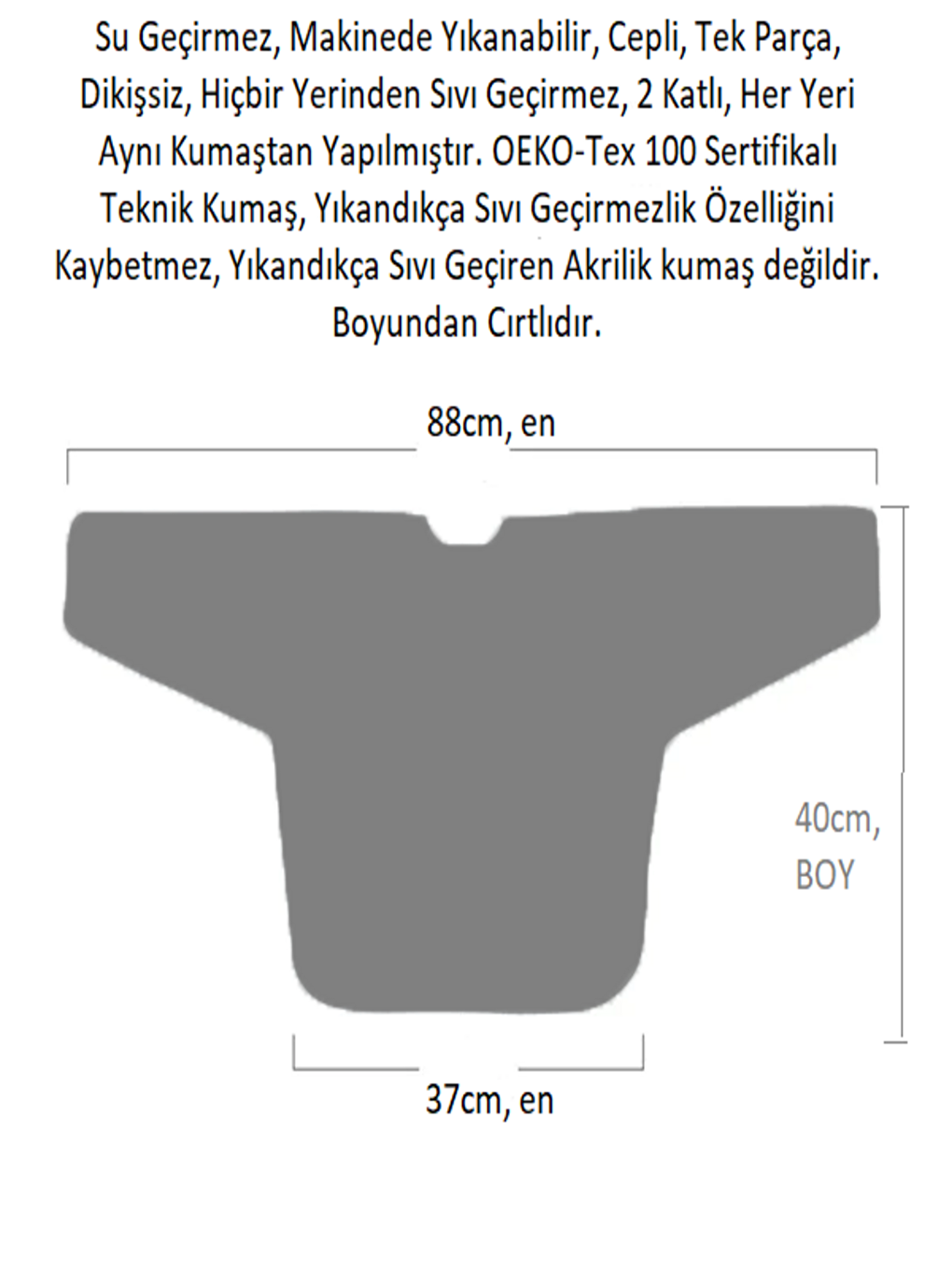 2-4yaş, Zoo, Uzun Kollu, Sıvı Geçirmez, Makinede Yıkanabilir, Cepli, Cırtlı Bebek Mama Önlüğü-1