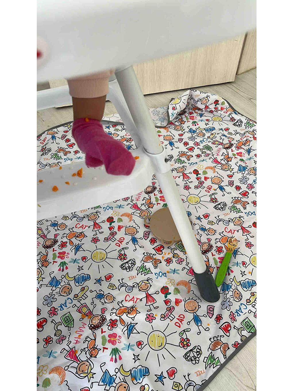 145x210cm, Family, Su Geçirmez, Yer/Masa Örtüsü, Aktivite, Yemek ve Oyun için Çok Amaçlı Örtü-10