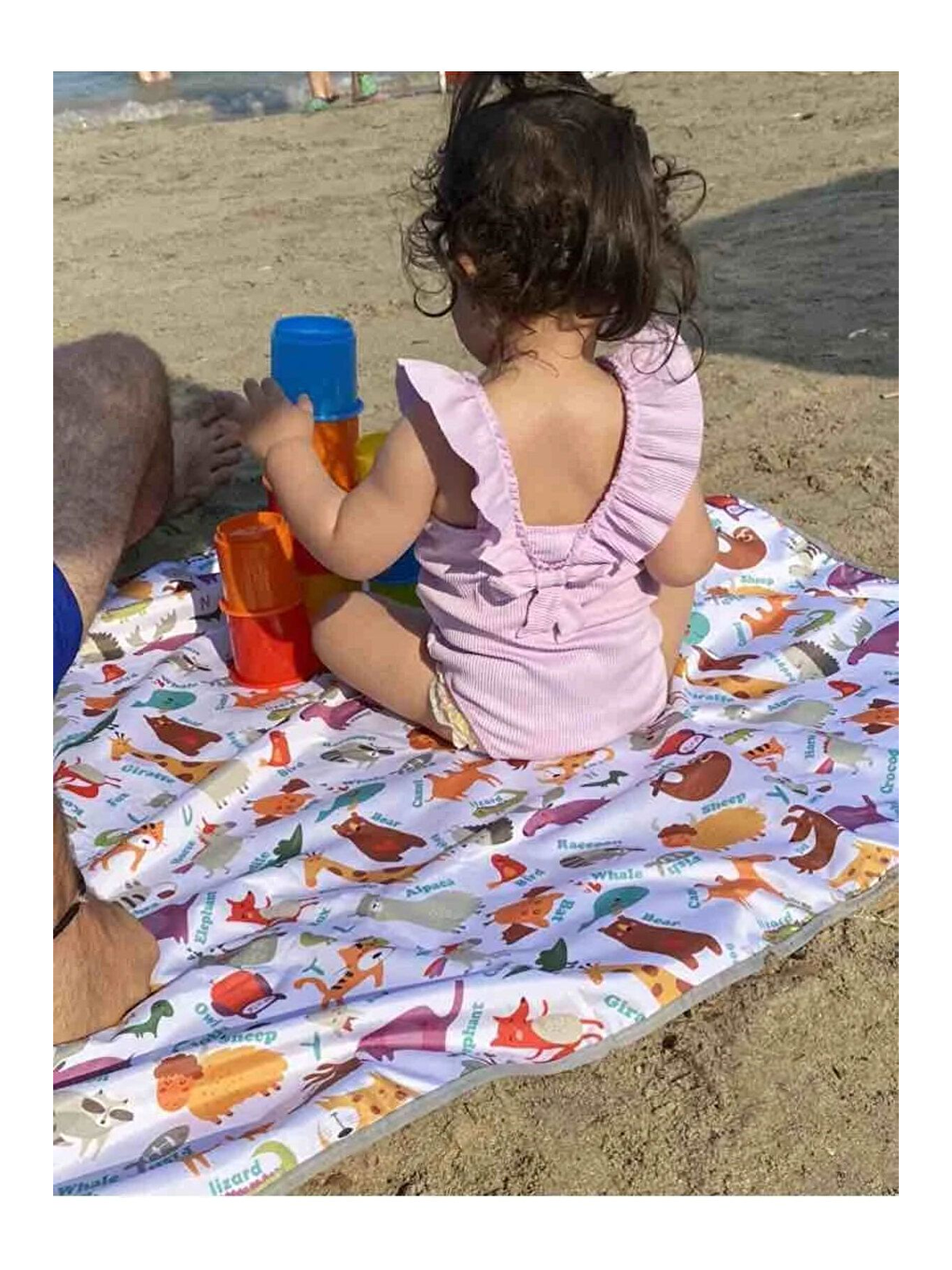 145x150 Cm, Zoo, Su Geçirmez, Yer/Masa Örtüsü, Aktivite, Yemek Ve Oyun için Çok Amaçlı Örtü-1