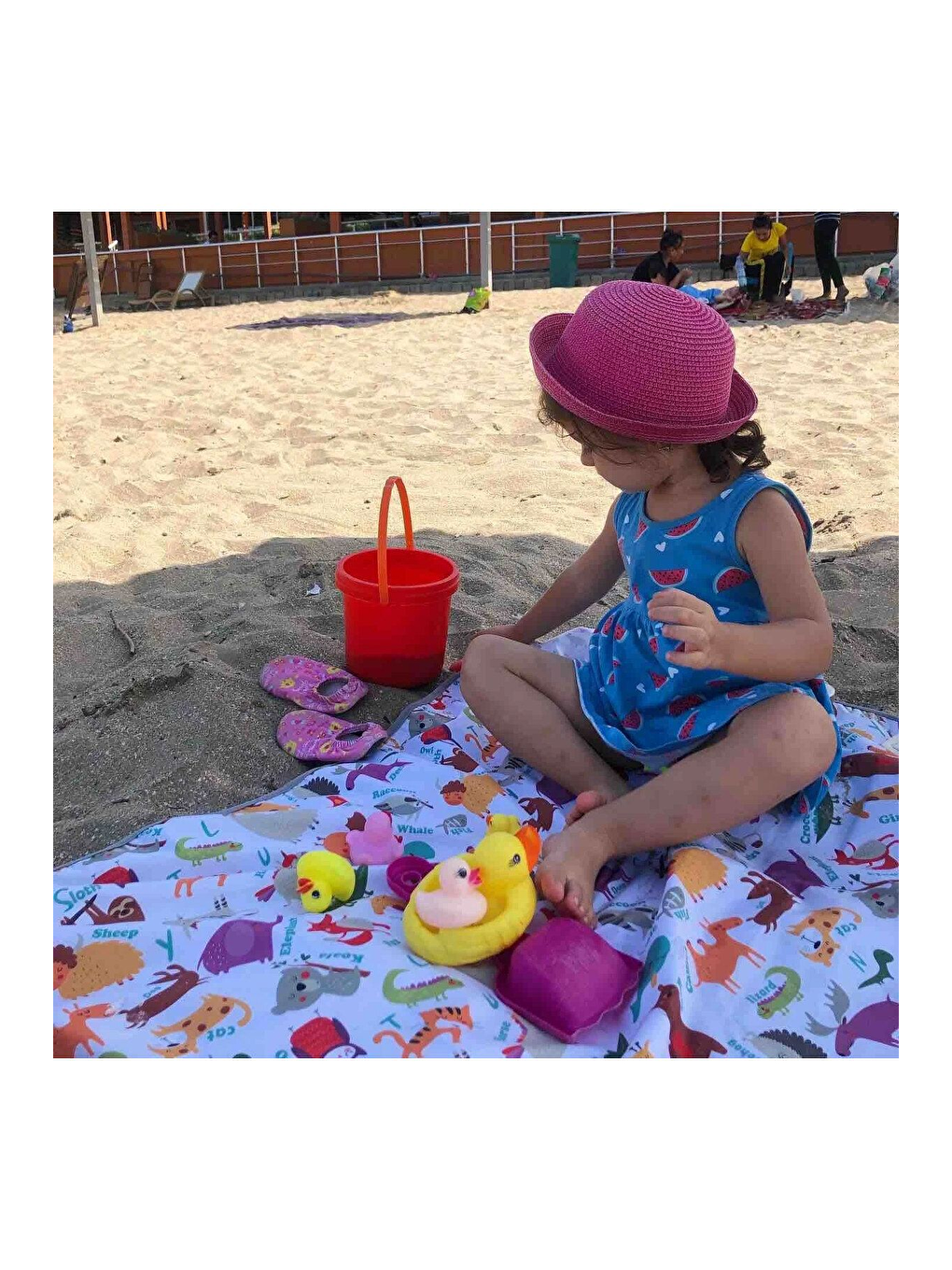 145x150 Cm, Zoo, Su Geçirmez, Yer/Masa Örtüsü, Aktivite, Yemek Ve Oyun için Çok Amaçlı Örtü-10