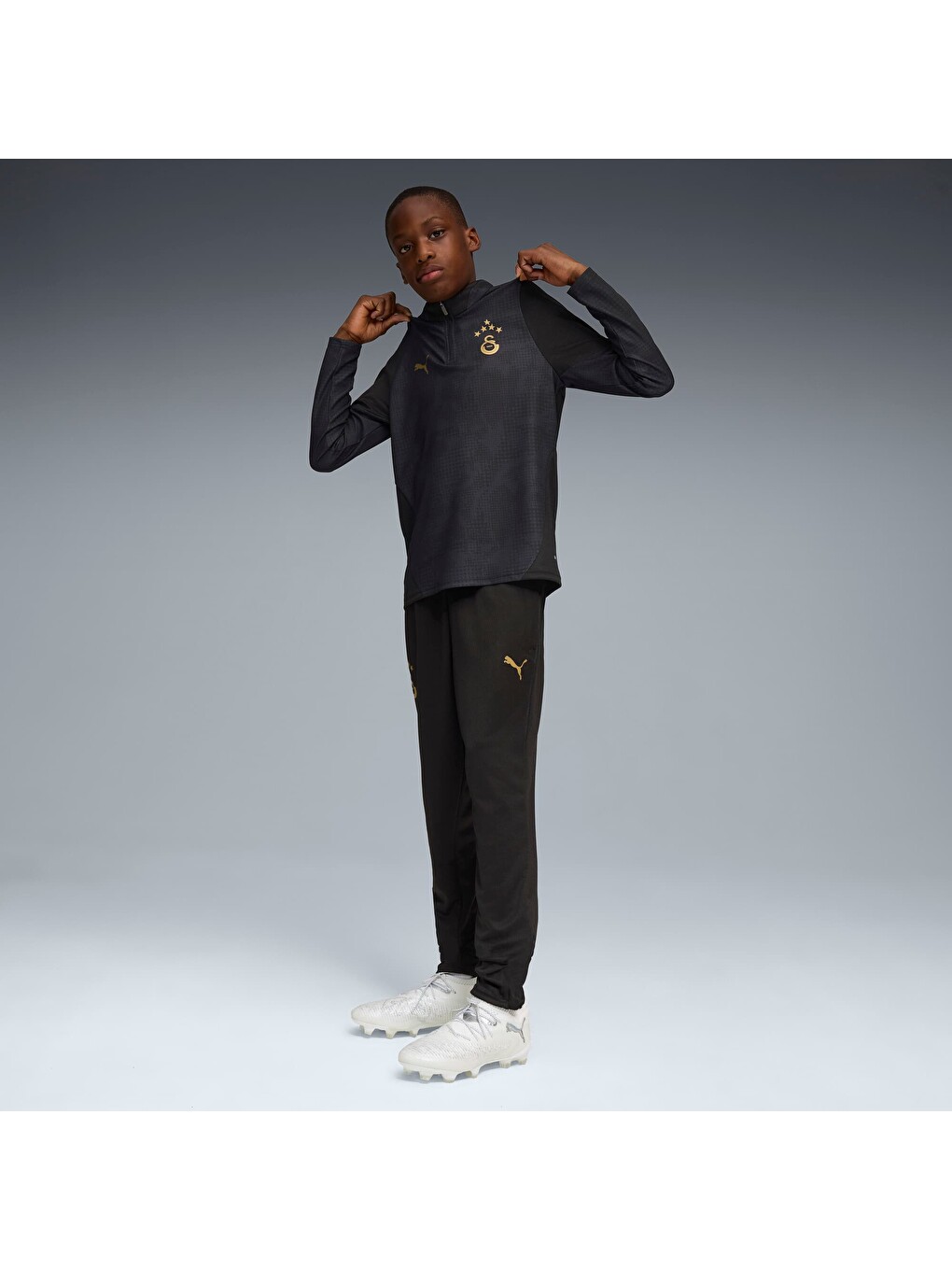 Siyah GALATASARAY Genç Antrenman Sweatshirt-2