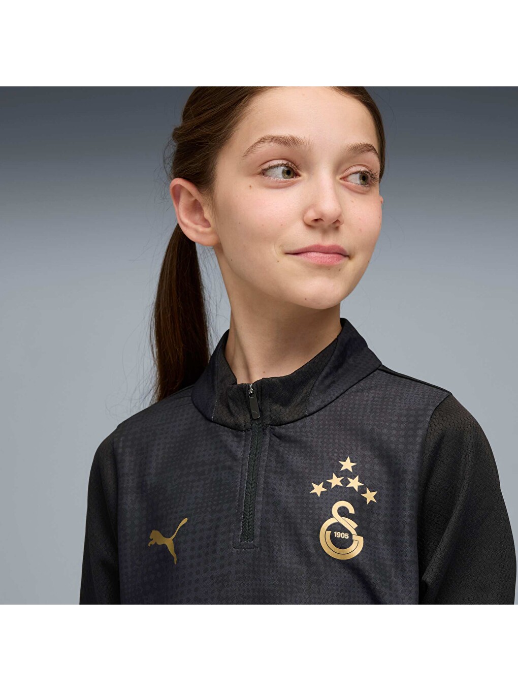 Siyah GALATASARAY Genç Antrenman Sweatshirt-3