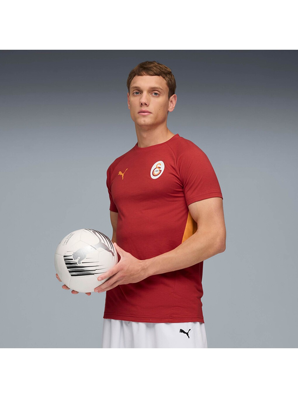 Kırmızı GALATASARAY EVOSTRIPE Erkek Tişört-4