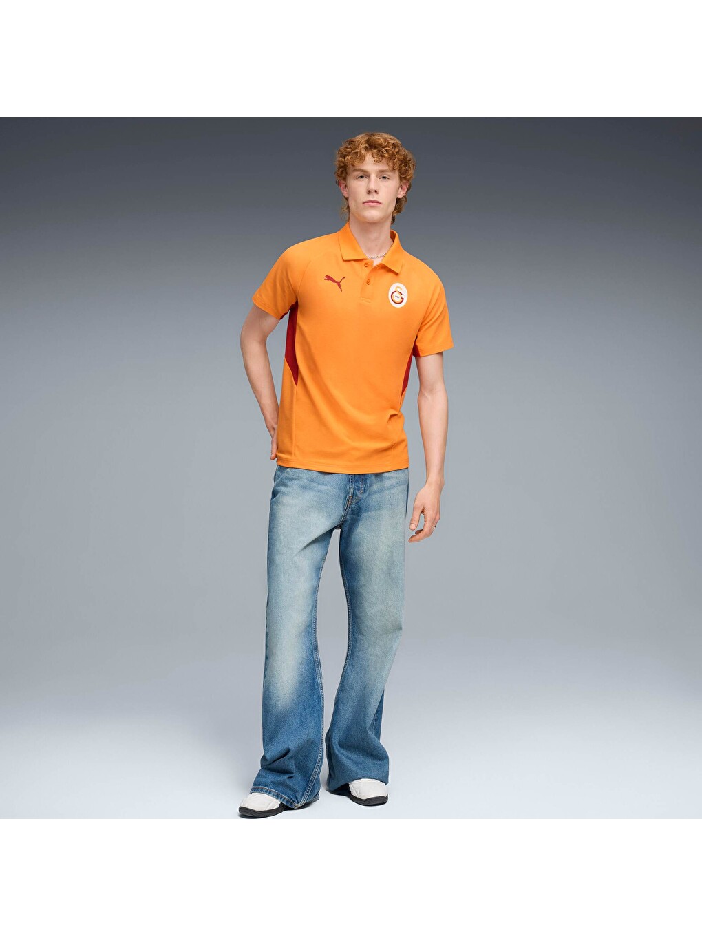 Turuncu GALATASARAY EVOSTRIPE Erkek Polo-1