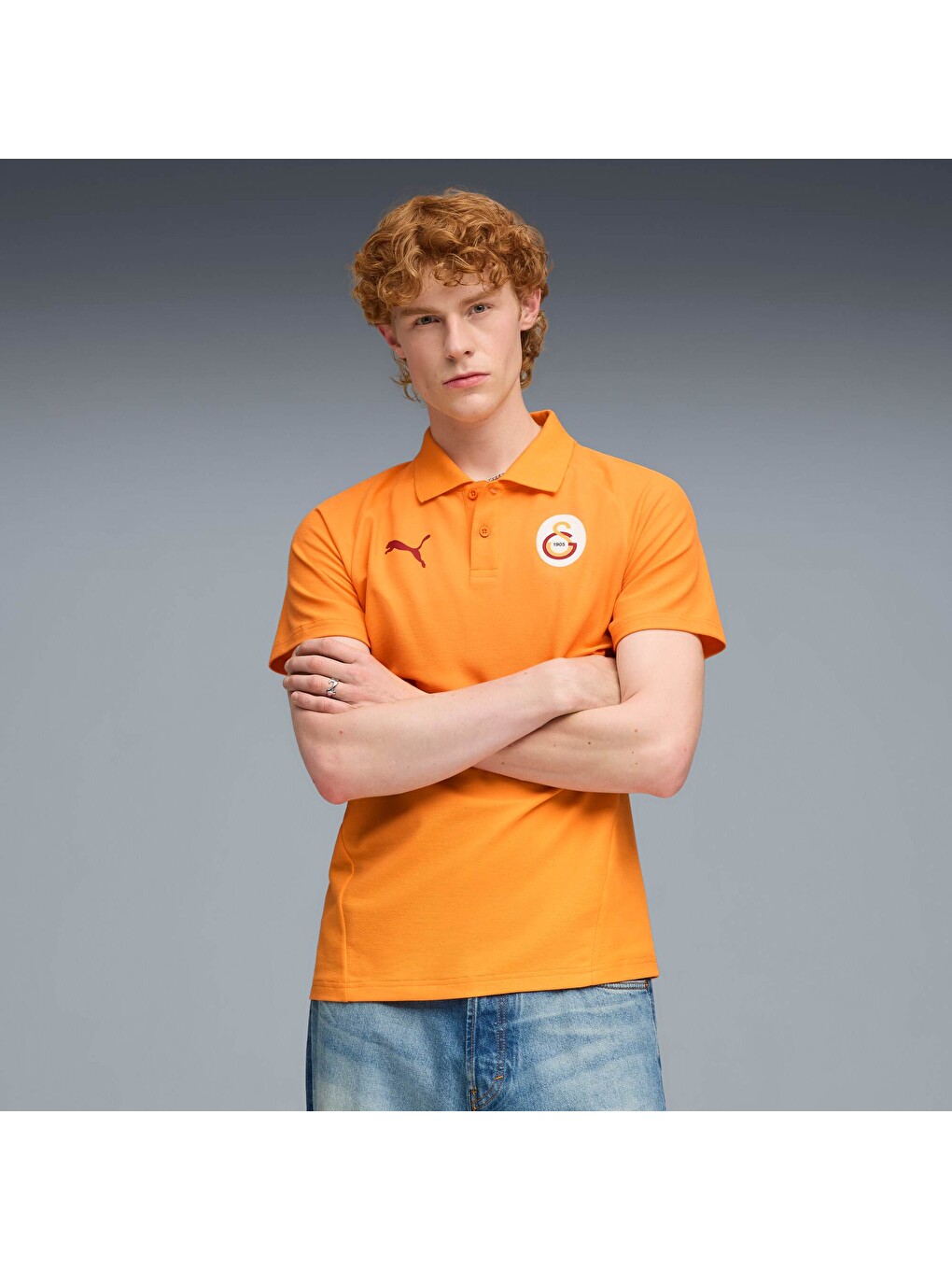 Turuncu GALATASARAY EVOSTRIPE Erkek Polo-4