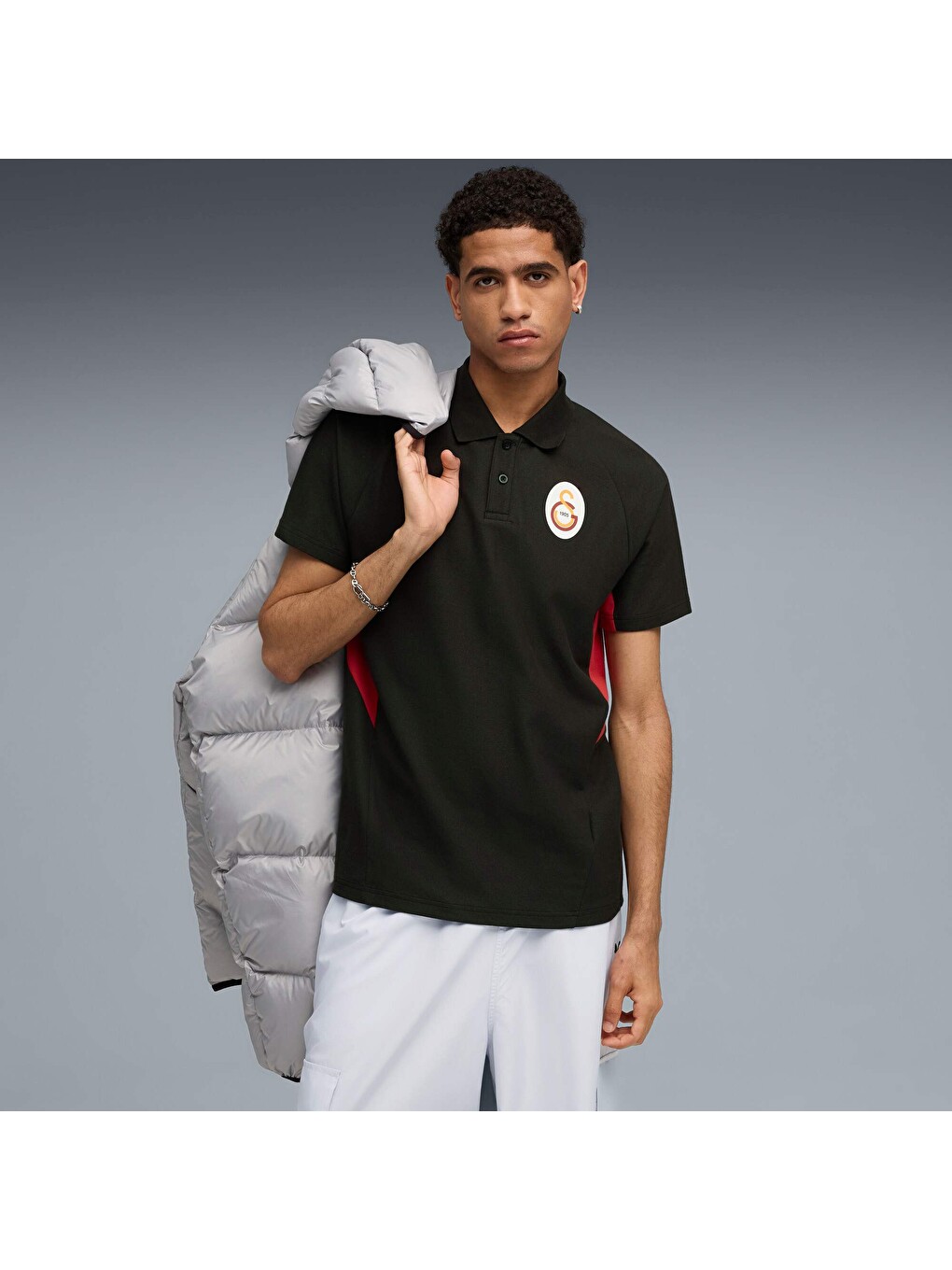 Siyah GALATASARAY EVOSTRIPE Erkek Polo-4