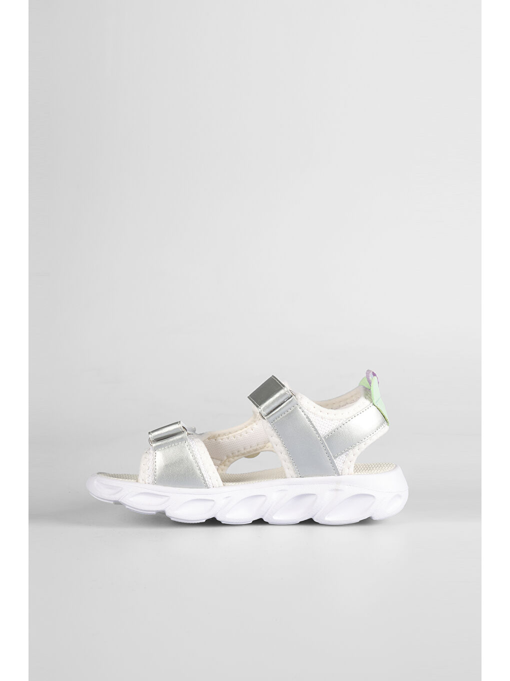 Hilda Işıklı Kız Okul Öncesi Beyaz Sandalet-2