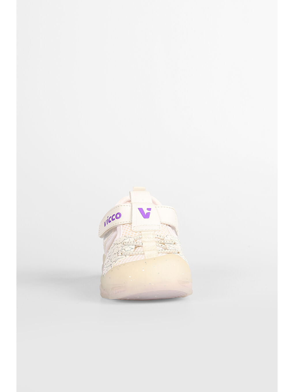 Monrovia Işıklı Kız Bebek Beyaz Sandalet-3