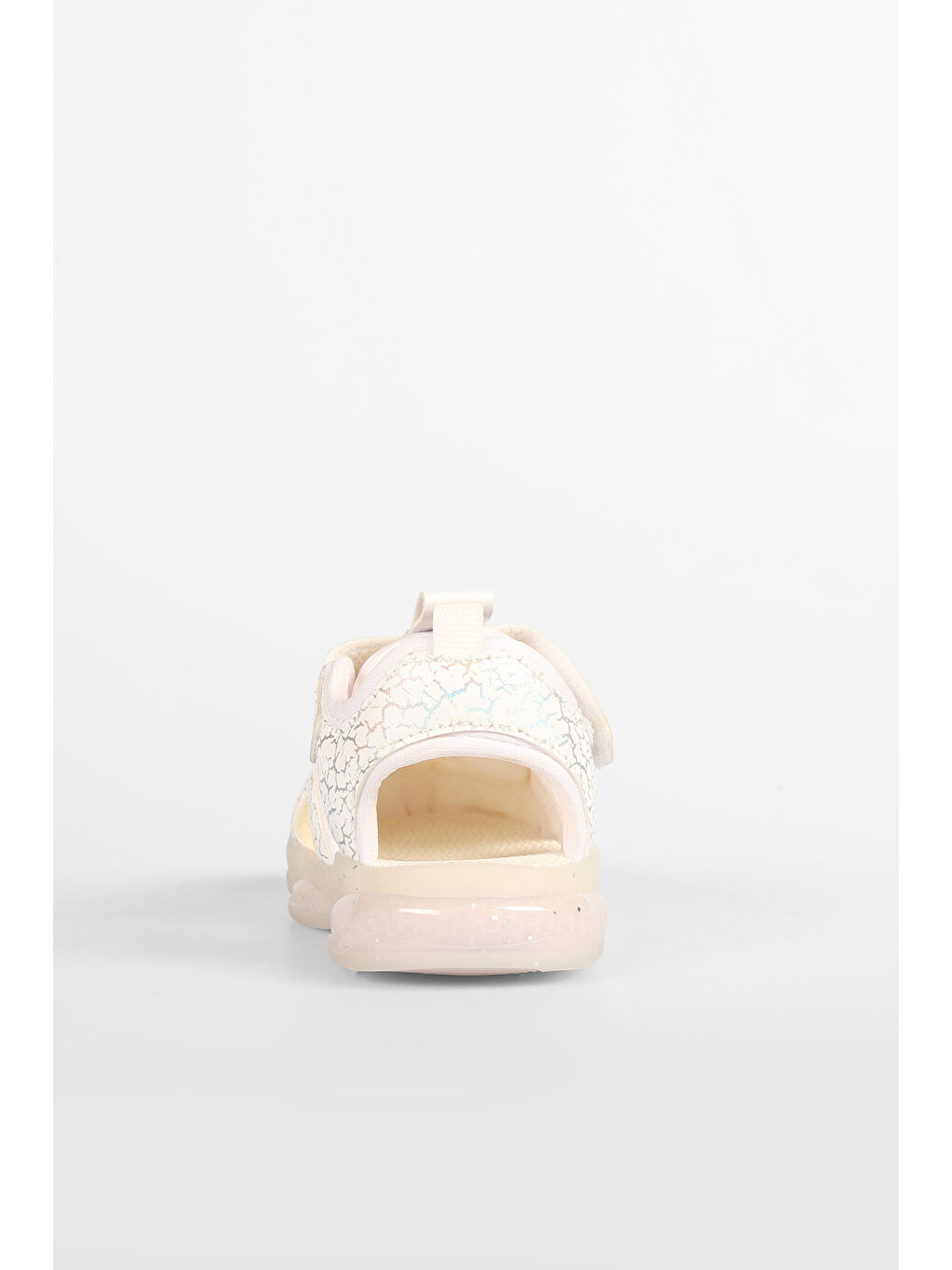 Monrovia Işıklı Kız Bebek Beyaz Sandalet-4