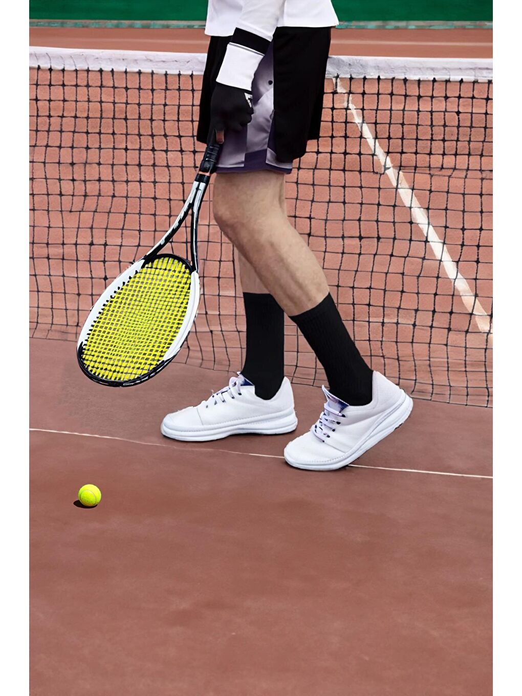 Black Deer Beyaz Tenis Çorabı Kolej Çorap Unisex 2 Adet - 8