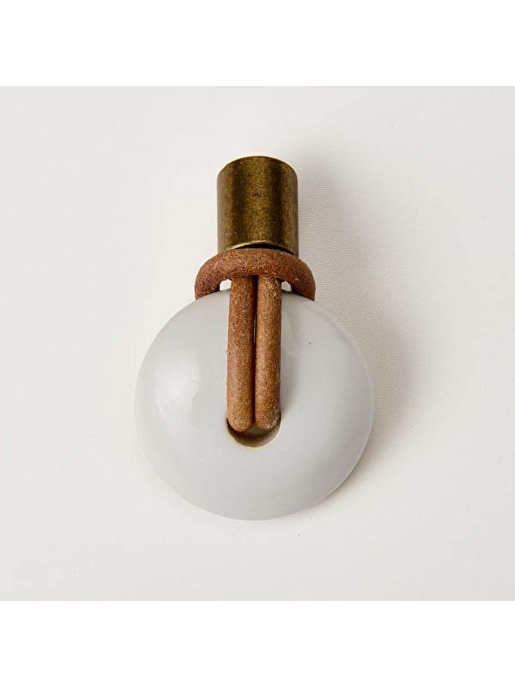 Bohem Sarkaç Düğme Kulp - Beyaz / Antik-2