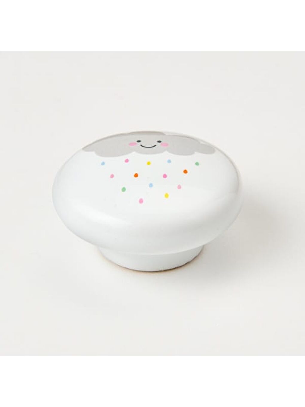 Ufo Bulut Düğme Kulp - Beyaz-6