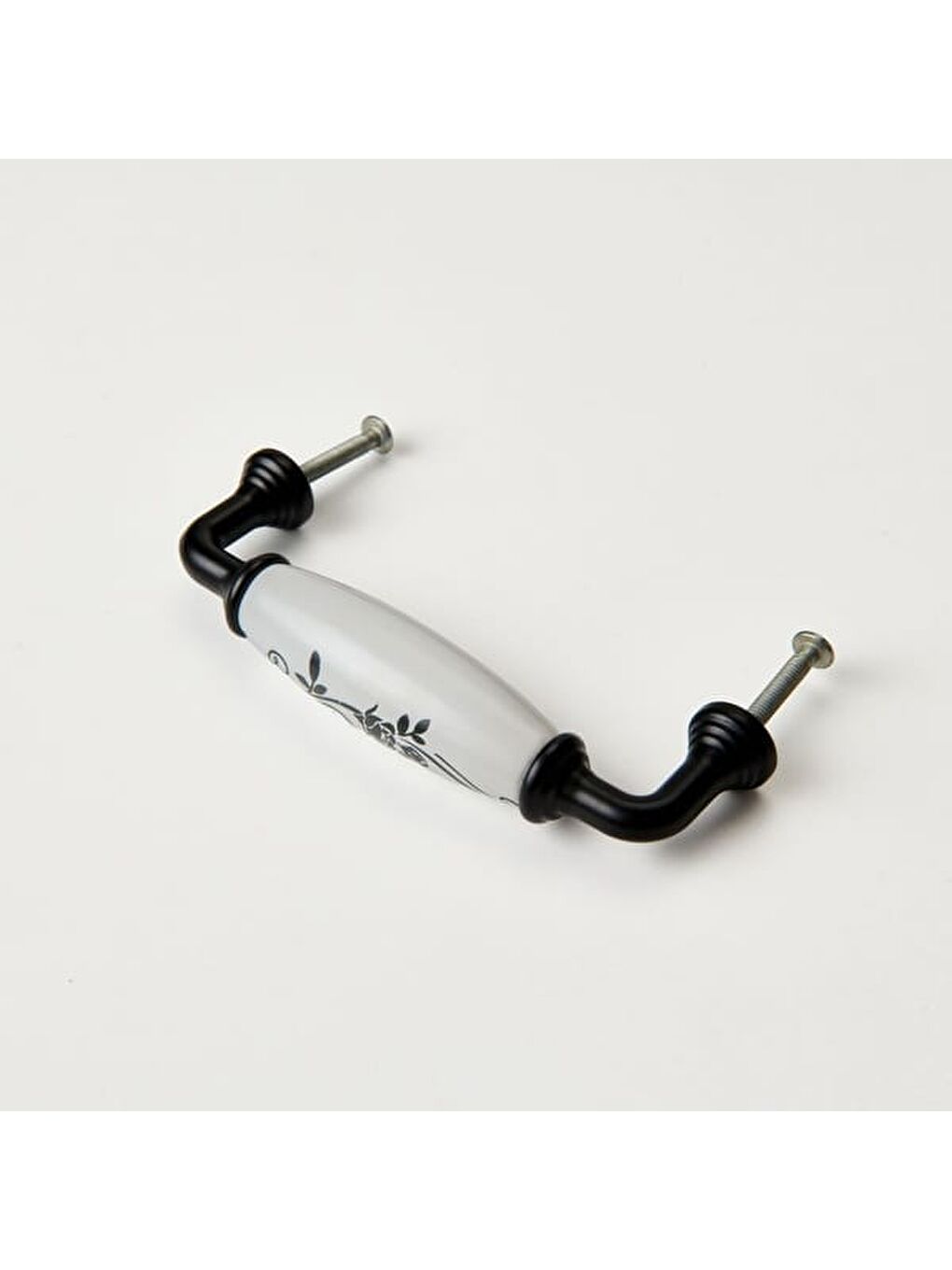 Yıldız Desenli 96 Kulp - Beyaz / Siyah-6