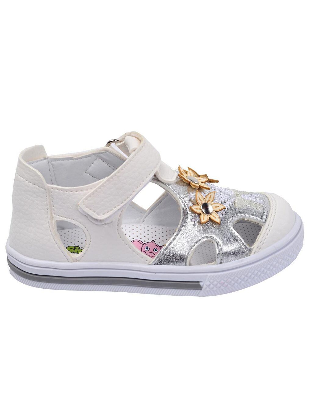 Beyaz Günlük Kız Çocuk Sandalet Şb 2211-16-1