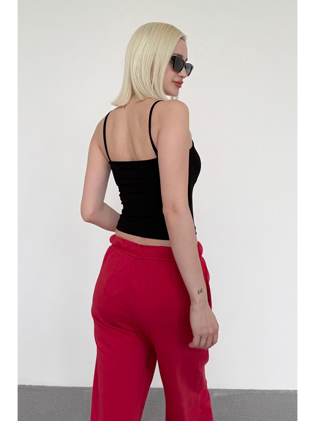 Siyah Askılı V Yaka Atlet Mg2454-3