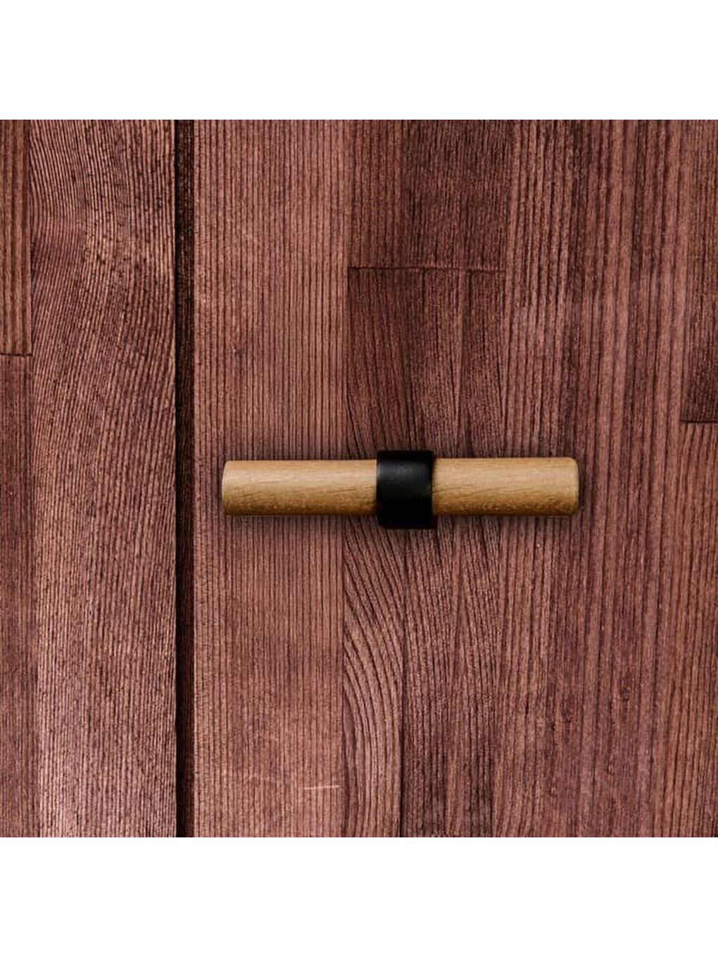 Bistro Düğme Kulp - Kahverengi / Siyah