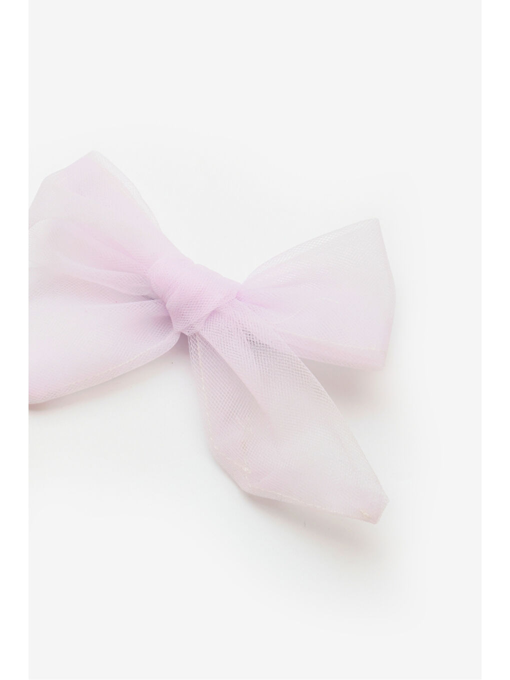 Lila Bağlama Tül Fiyonk Kız Çocuk Klips Toka-1